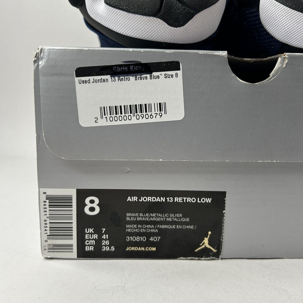 Nike Shoes Air Jordan 13 Retro Low “Brave Blue” 2024 - Picture 8 of 8